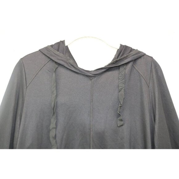 LOGO Lounge Hooded Long Sleeve Hi Lo Tunic-Size Medium-Pockets - Picture 5 of 13